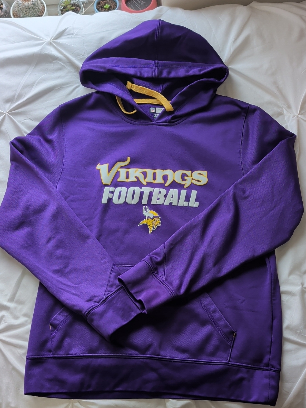 NFL Purple and Yellow Vikings Pullover Hoodie